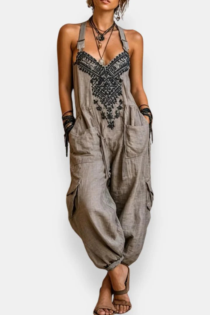 Giselina™ | Embroidered Bohemian Jumpsuit