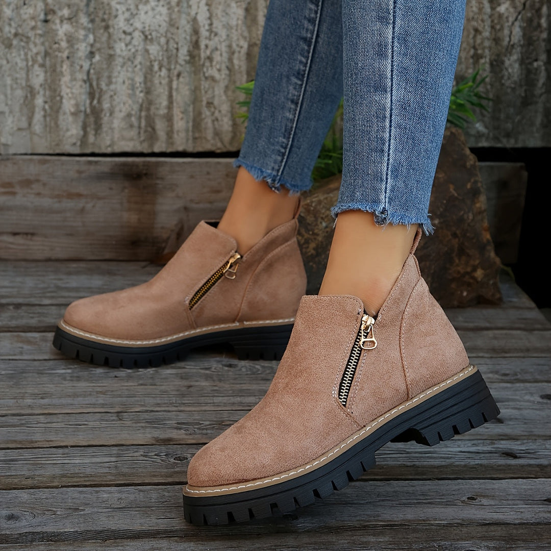 Celine | Zip Ankle Boots