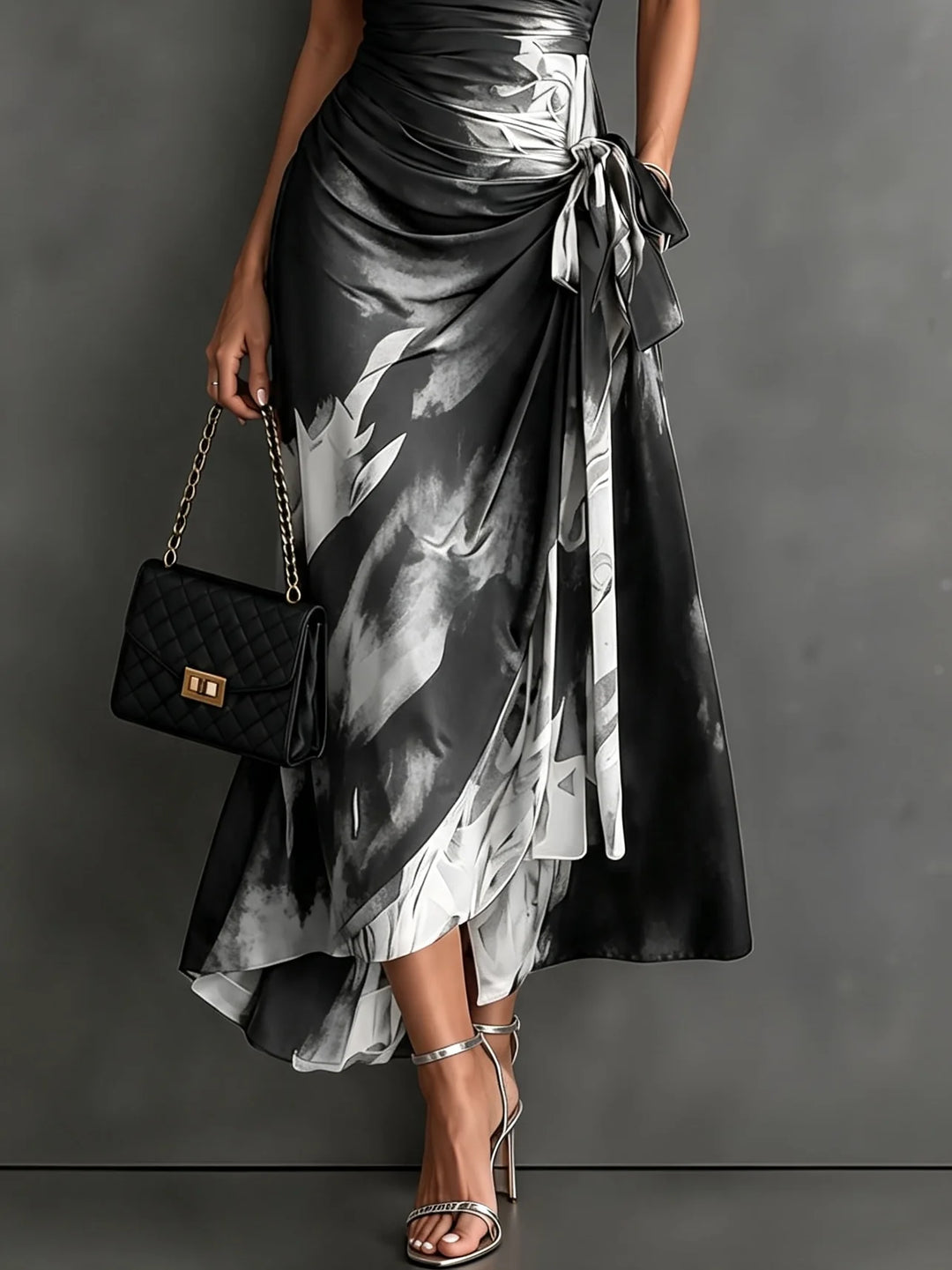 Beatrice | Abstract Wrap Dress