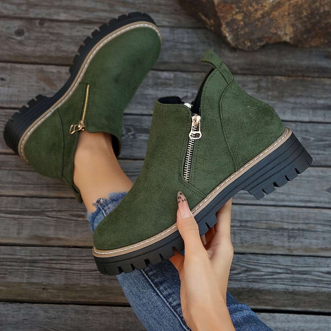 Celine | Zip Ankle Boots