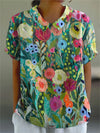 Daisy | Watercolor Floral Blouse