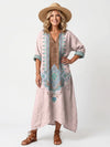 Aleta | Designer Panel Relaxed Pocket Midi Dress