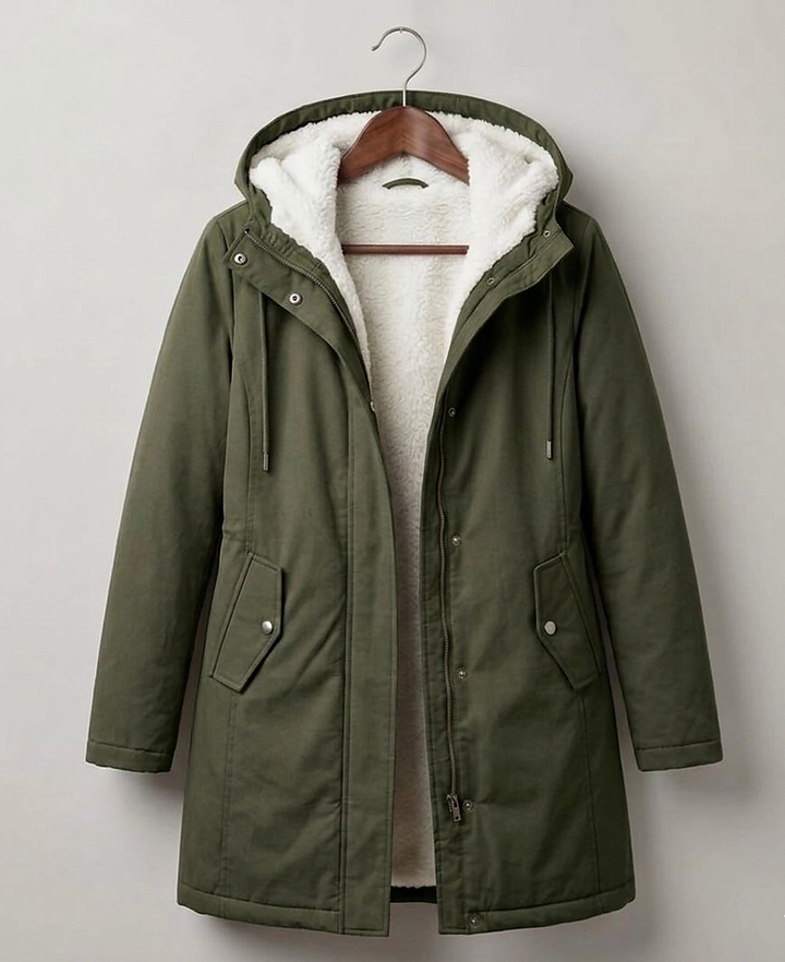 Audrey | Cozy Hooded Water-Resistant Coat