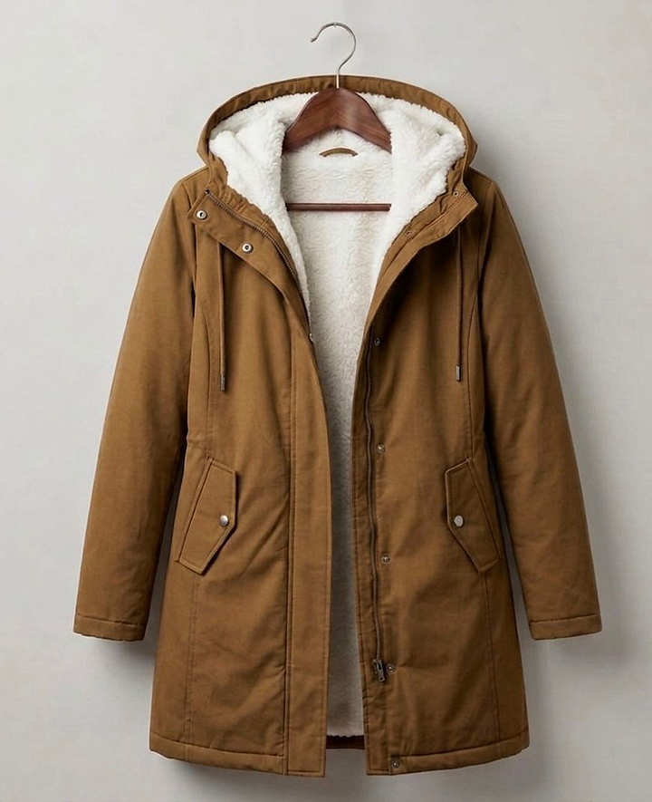 Audrey | Cozy Hooded Water-Resistant Coat