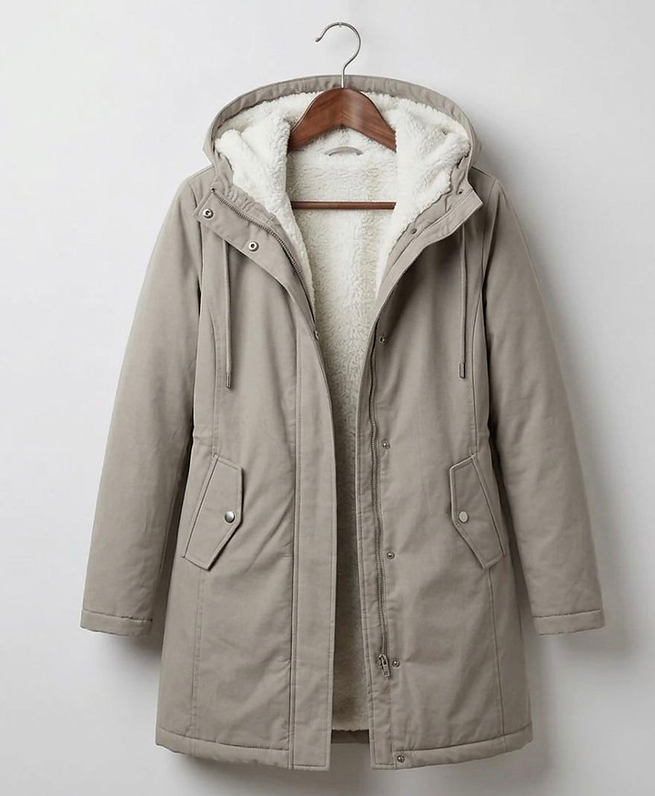 Audrey | Cozy Hooded Water-Resistant Coat