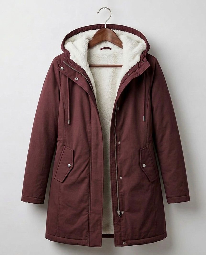 Audrey | Cozy Hooded Water-Resistant Coat