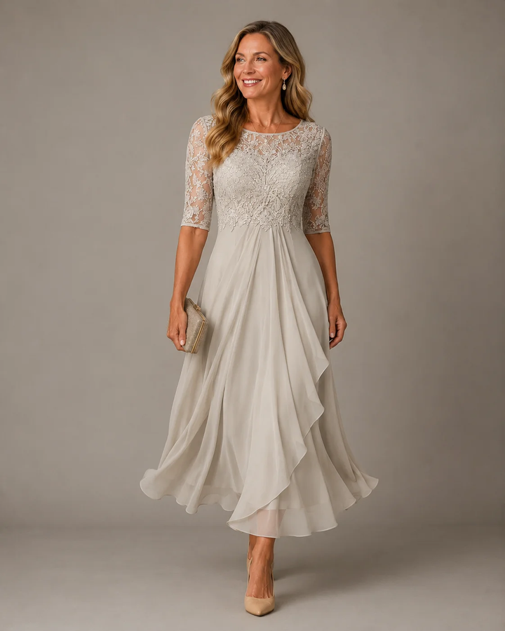 Avery | Draped Midi Dress