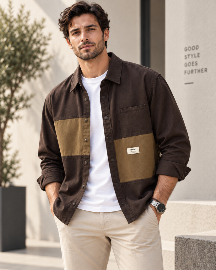 Miles | Colorblock Workwear Overshirt