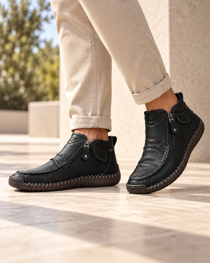 Nolan | Comfortable Zip-Up Shoes