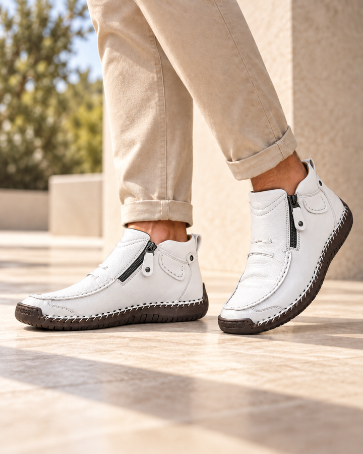 Nolan | Comfortable Zip-Up Shoes