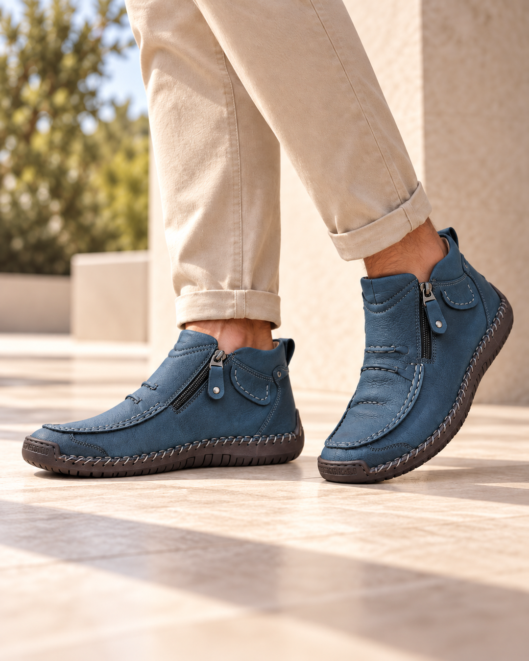 Nolan | Comfortable Zip-Up Shoes
