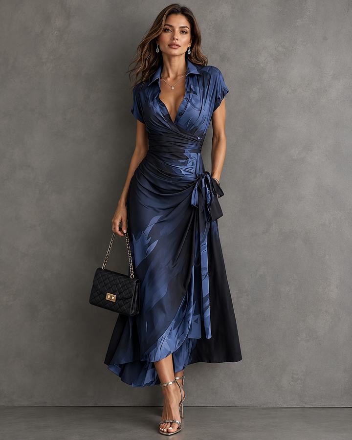 Beatrice | Abstract Wrap Dress
