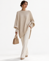 Mara | Asymmetrical Knit Poncho
