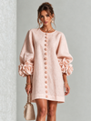 Aurelia | Floral-Cuff Mini Dress