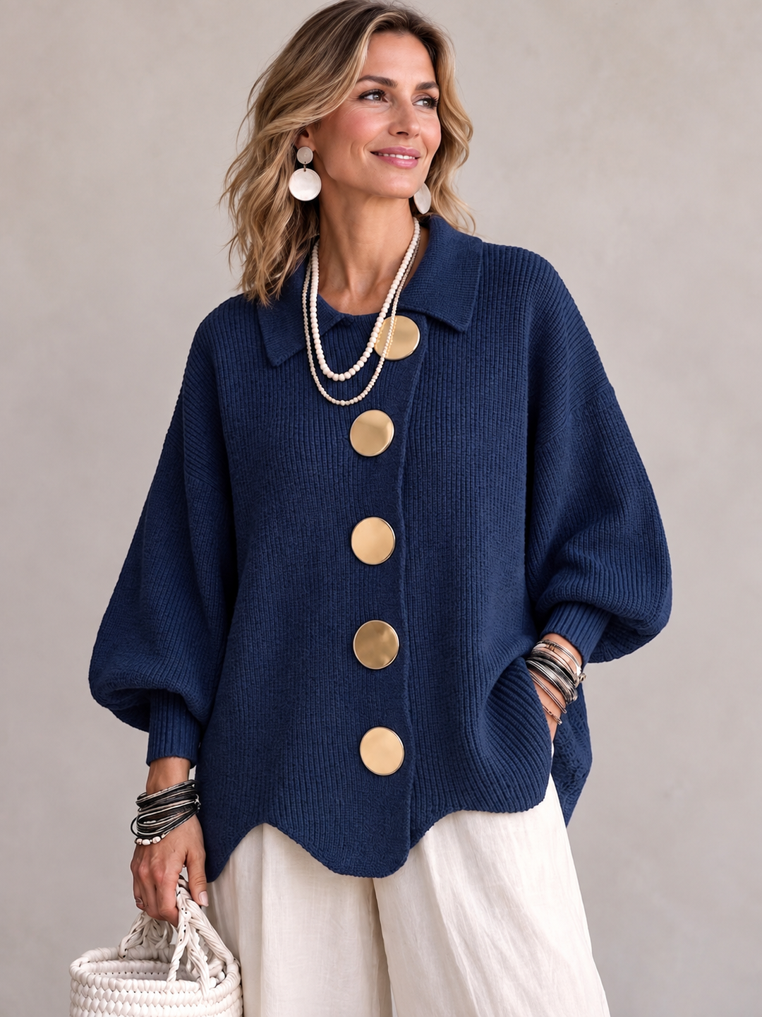 Greta | Chunky Knit Cardigan
