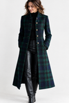 Camille | Tailored Check Midi Coat
