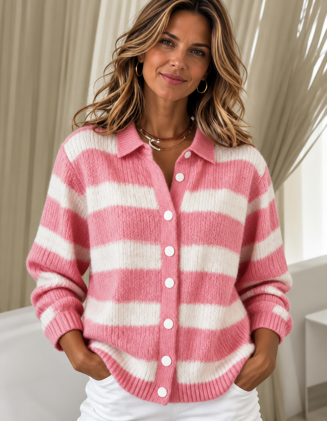 Talia | Patterned Knit Cardigan