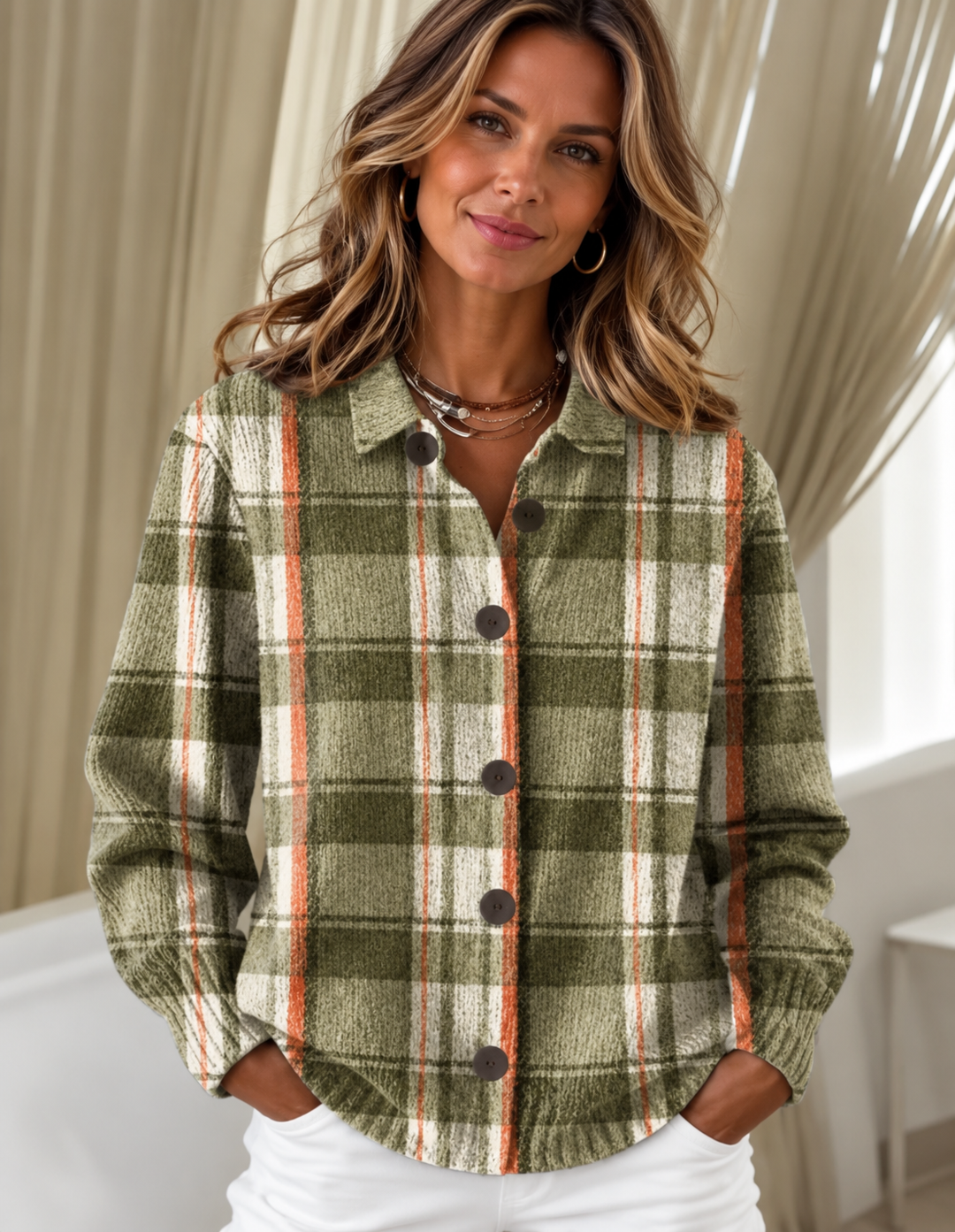 Talia | Patterned Knit Cardigan