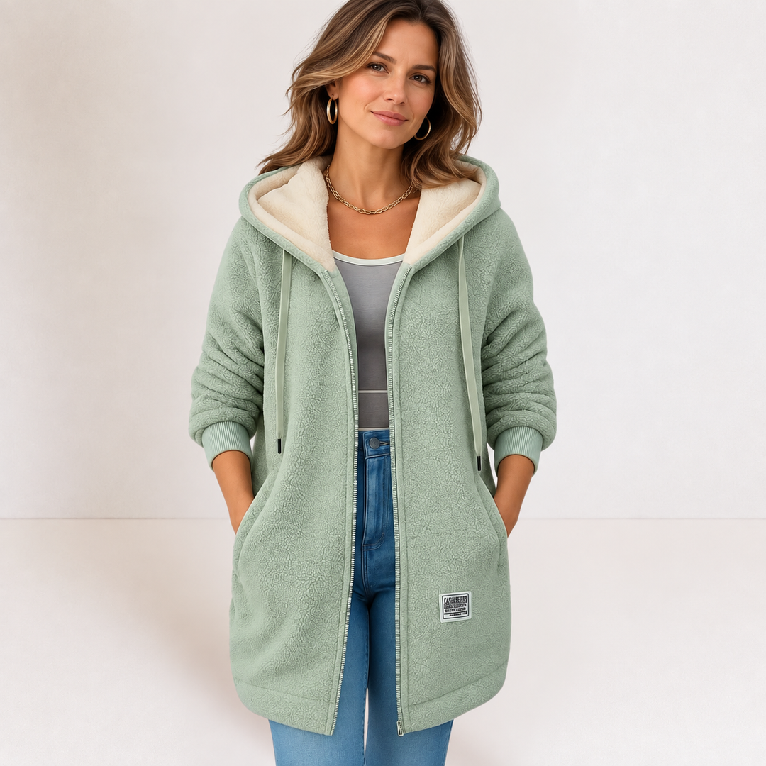 Hallie | Cozy Hooded Fleece Jacket