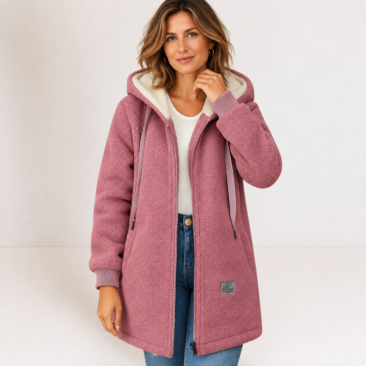 Hallie | Cozy Hooded Fleece Jacket