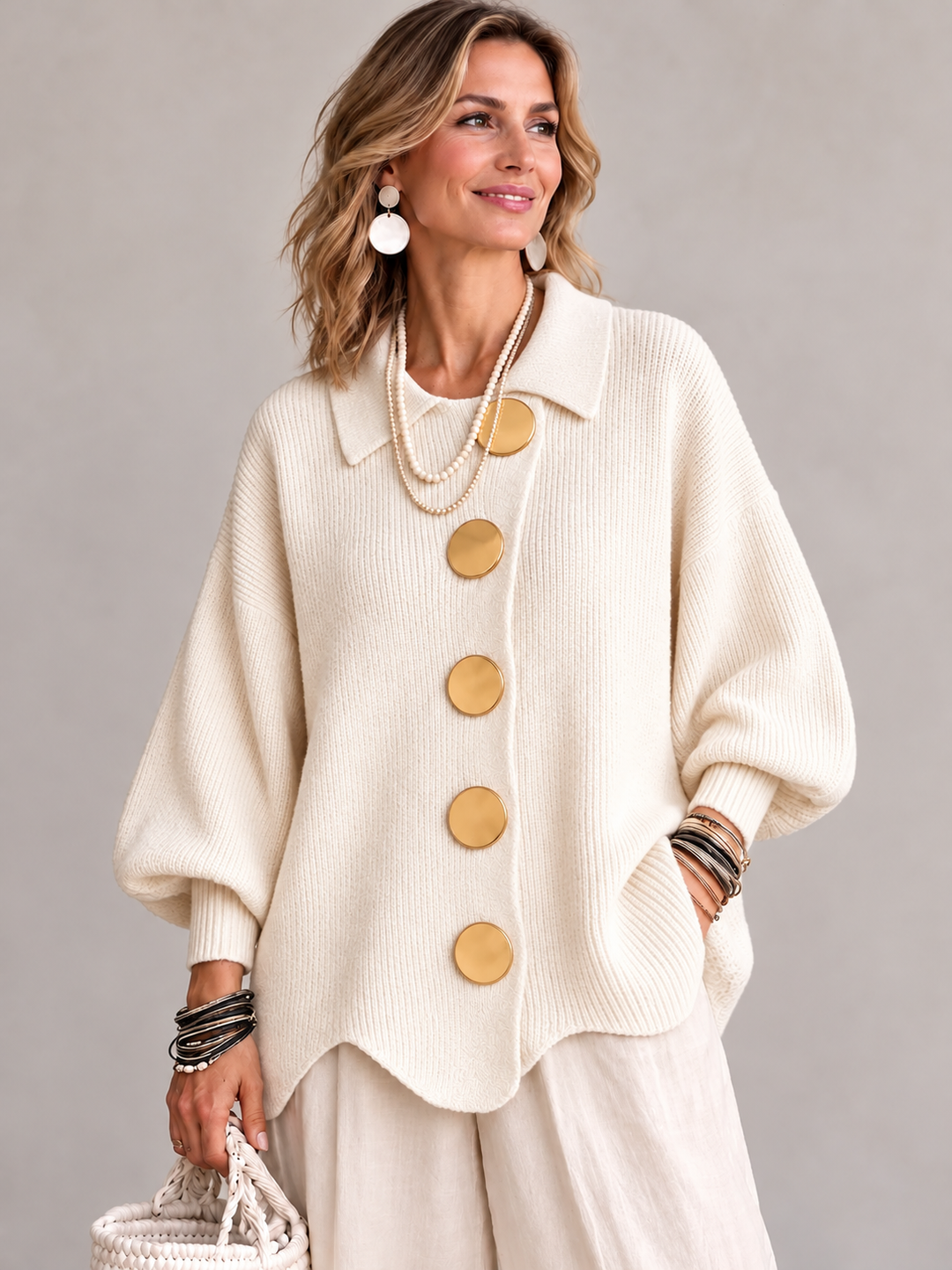 Greta | Chunky Knit Cardigan