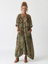 Kenza | Button Front Oversized Pocket Midi Dress