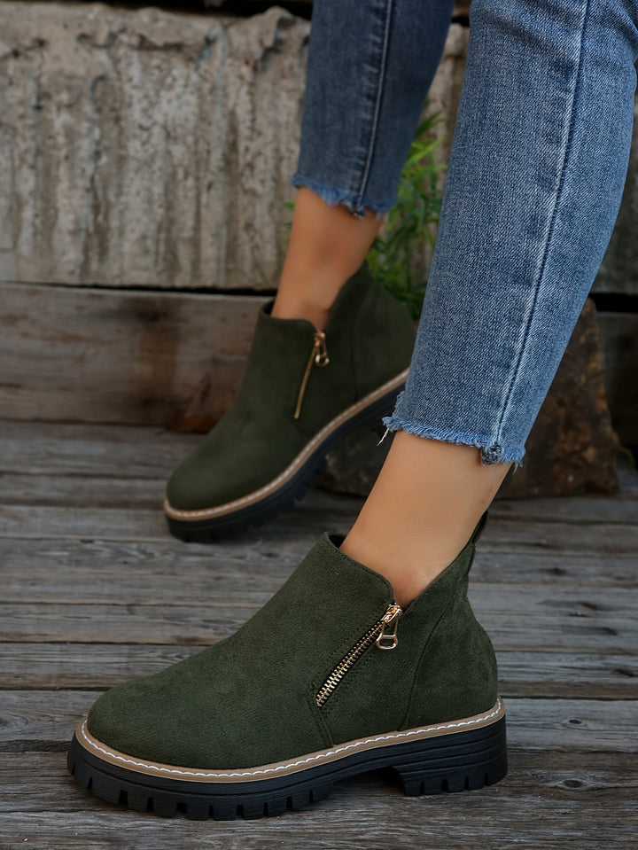 Celine | Zip Ankle Boots