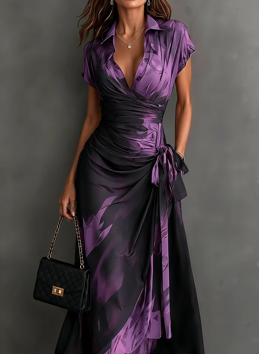 Beatrice | Abstract Wrap Dress