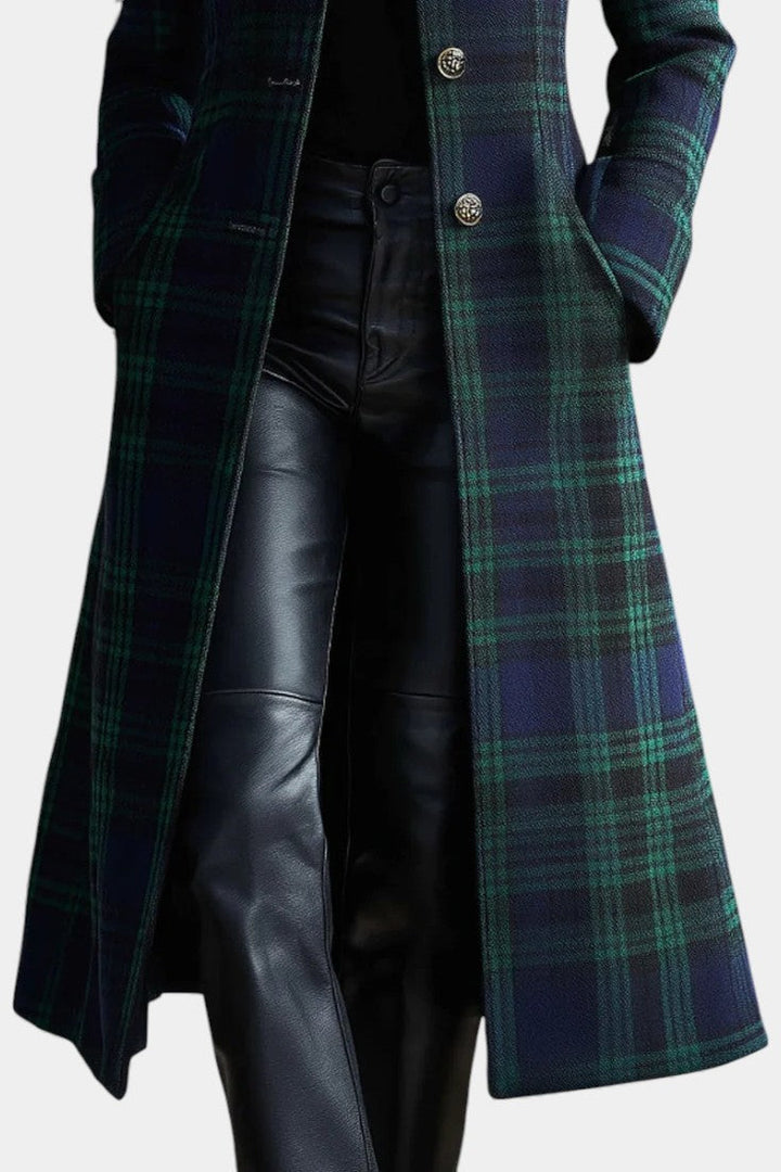 Camille | Tailored Check Midi Coat