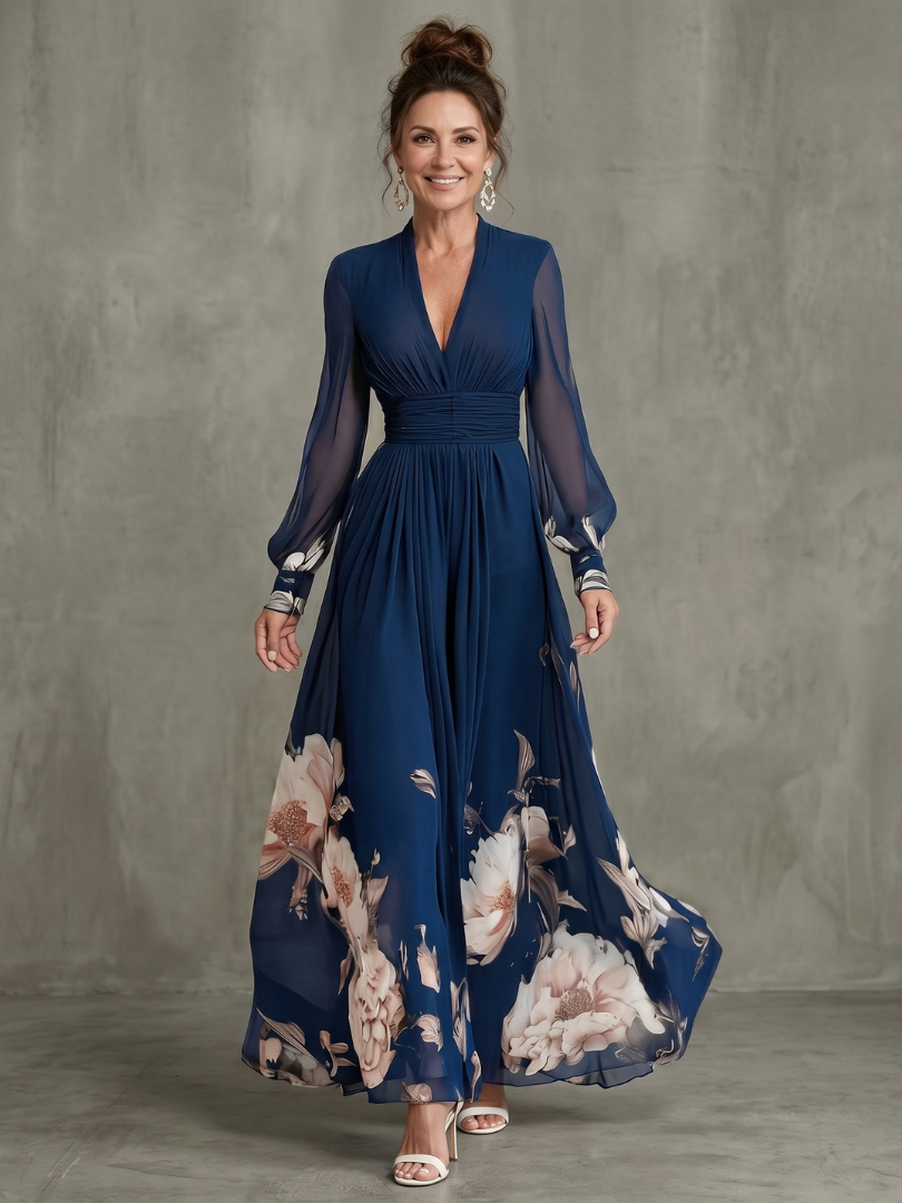 Seraphina | Floral Hem Maxi Dress