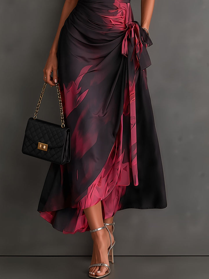 Beatrice | Abstract Wrap Dress
